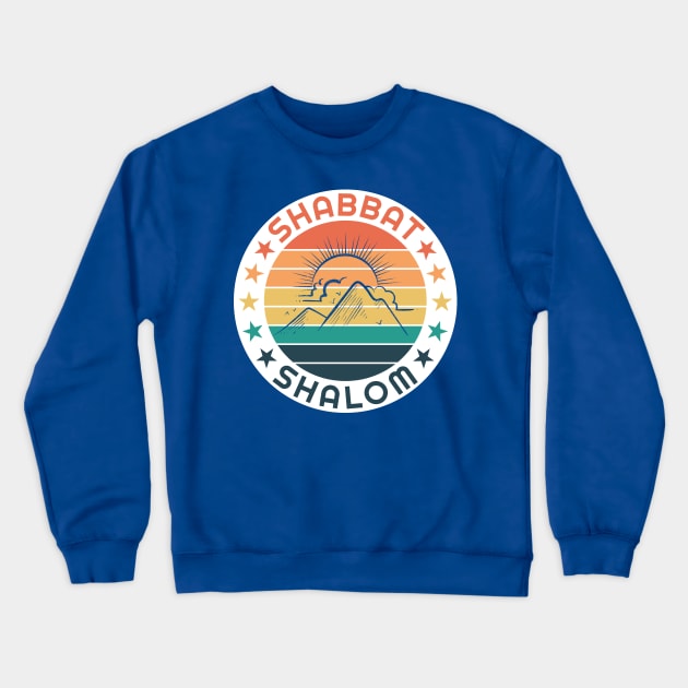 Shabbat Shalom Crewneck Sweatshirt by DPattonPD